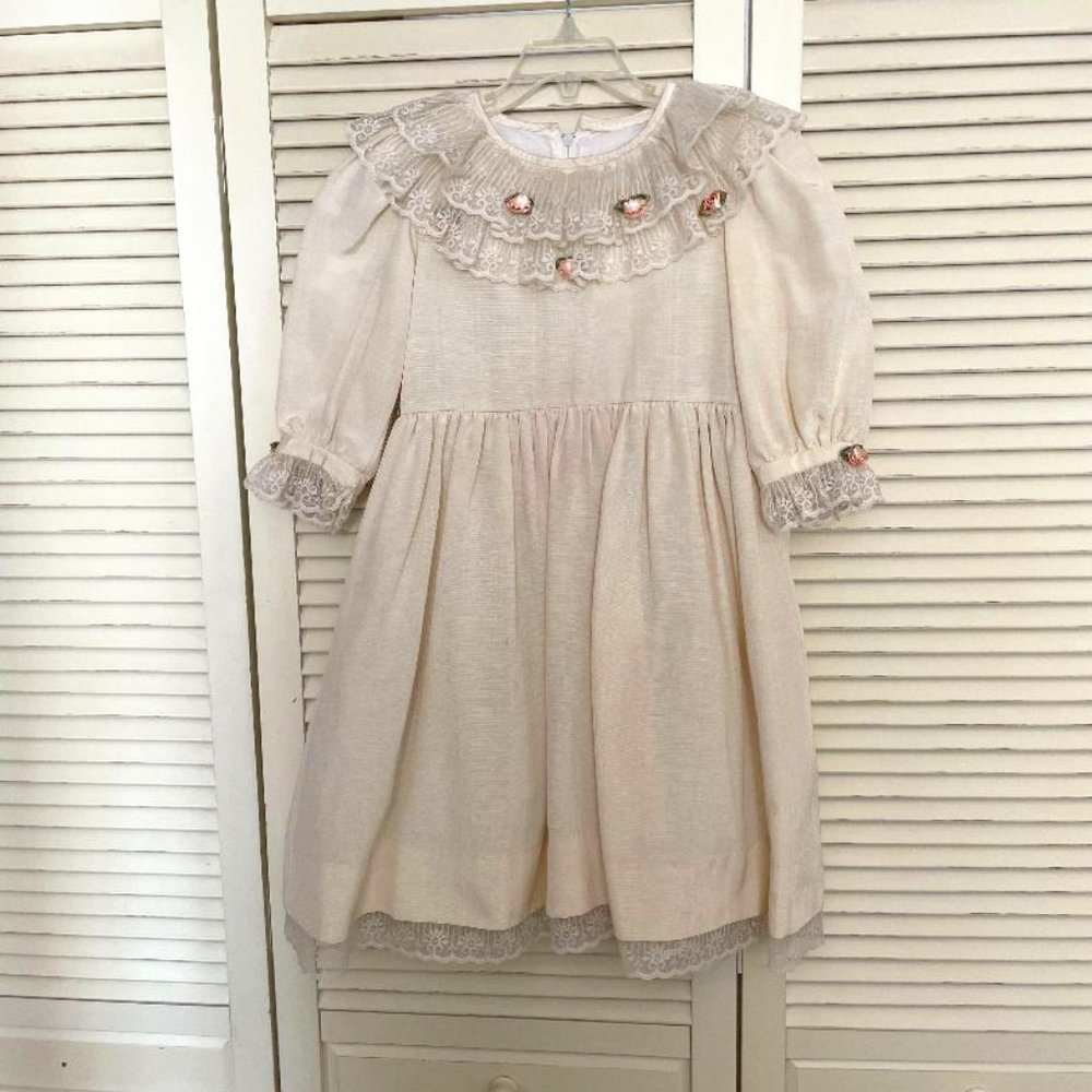 Vintage 80's Sylvia Whyte for Saks Fifth Avenue Girls Dress Size 6